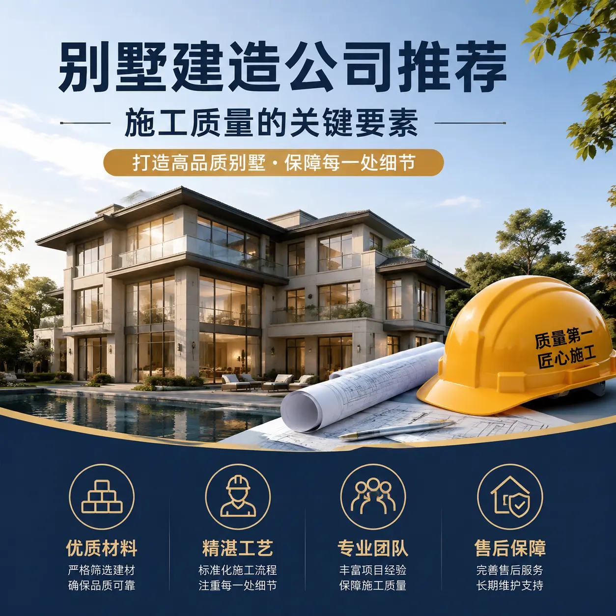 别墅建造公司推荐： 湄潭 施工质量的关键要素