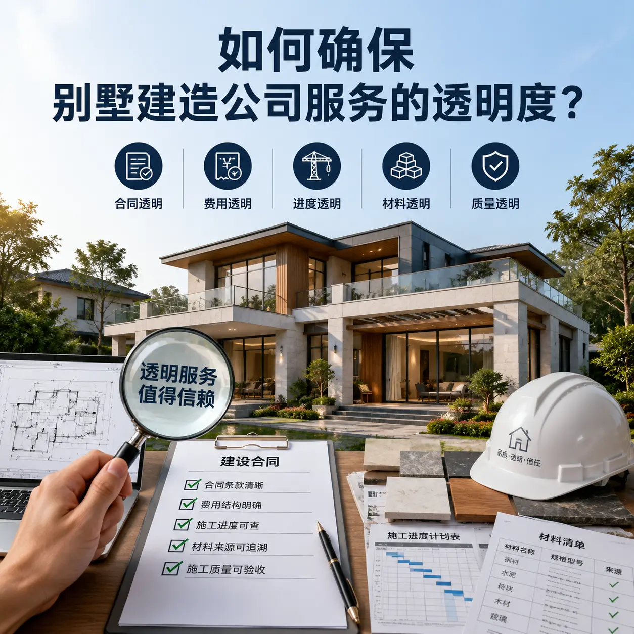 在 湄潭 如何确保别墅建造公司服务的透明度？