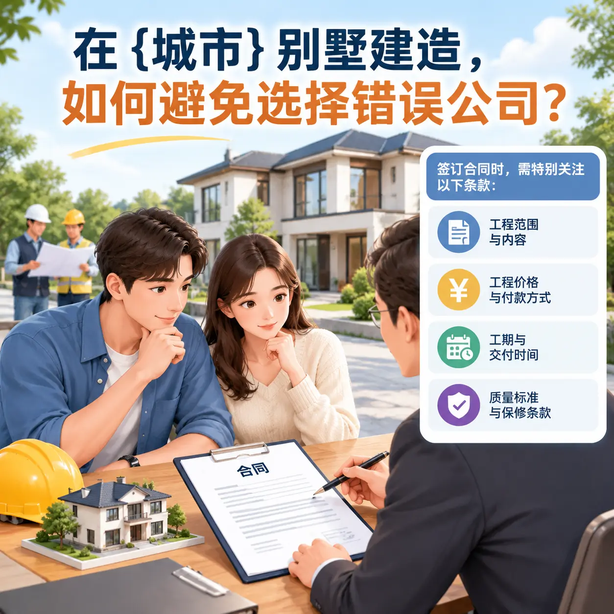在 湄潭 别墅建造,如何避免选择错误公司?