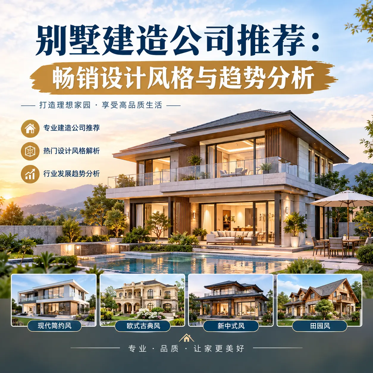 别墅建造公司推荐： 湄潭 畅销设计风格与趋势分析